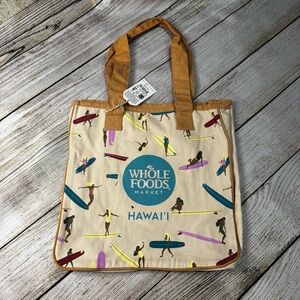 NWT Whole Foods  x Tag Aloha Hawaii Surf Surfer Girl Rope Tote Bag (Medium size)